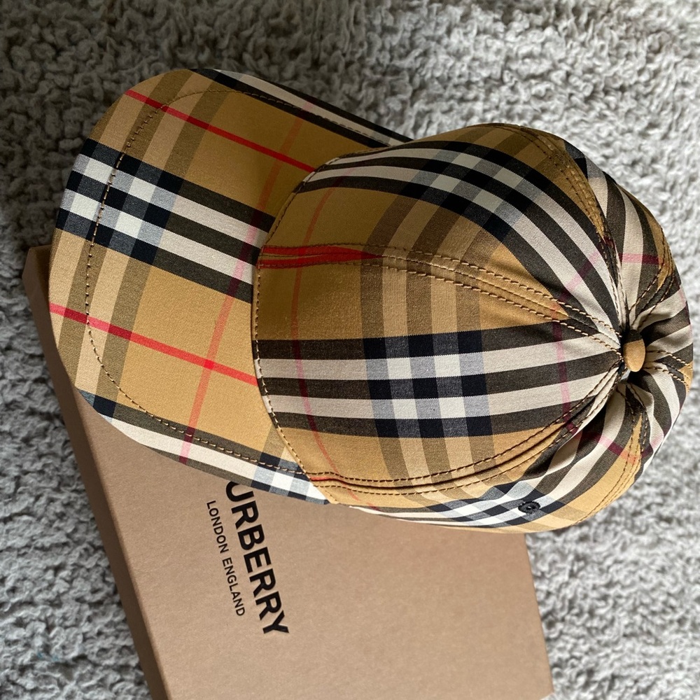 Original Burberry Vintage Check Baseball Cap - Picture 4 of 5